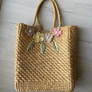 Vintage Straw Tote